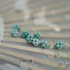2MM turquoise millet beads, raw Hubei stone, turquoise jewelry accessories, bracelet accessories, DIY handcrafted accessories details Picture